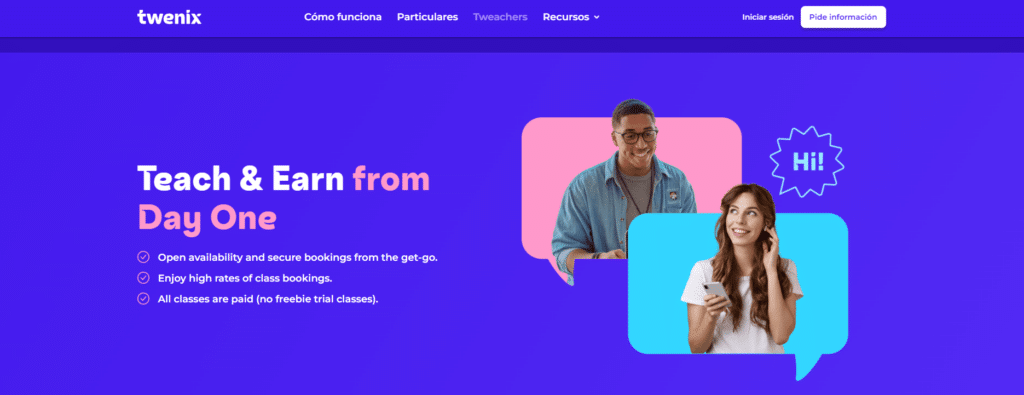 Teach English online with Twenix